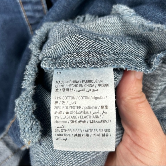 Style & Co. sleeveless denim shirt dress, Size 10, button front, relaxed fit - Picture 7 of 7